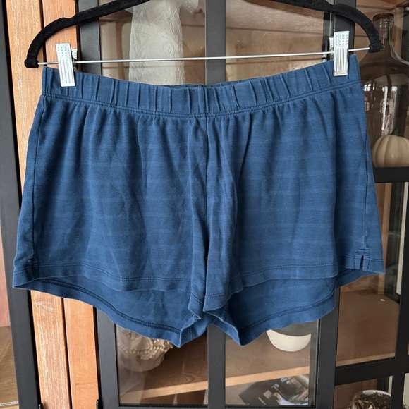 LAKE Pajamas navy shorts pjs striped cotton pima print - Picture 6 of 6